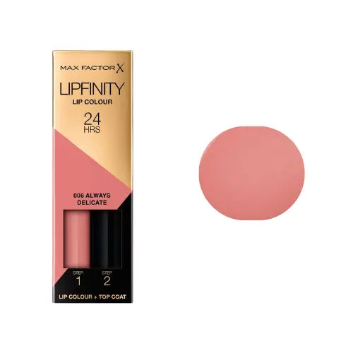 Max Factor Lipfinity 006 Always Delicate shade