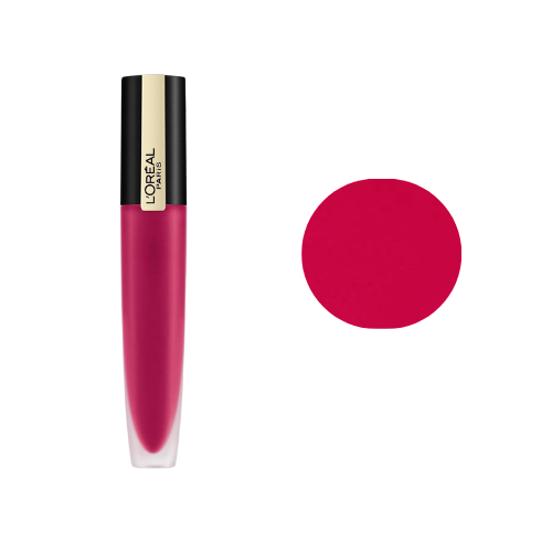 L’Oréal Rouge Signature 140 Desired lip swatch