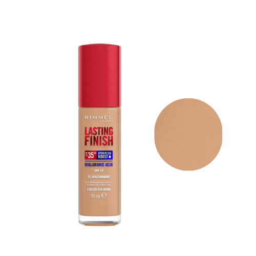 Rimmel 210 Golden Beige foundation swatch