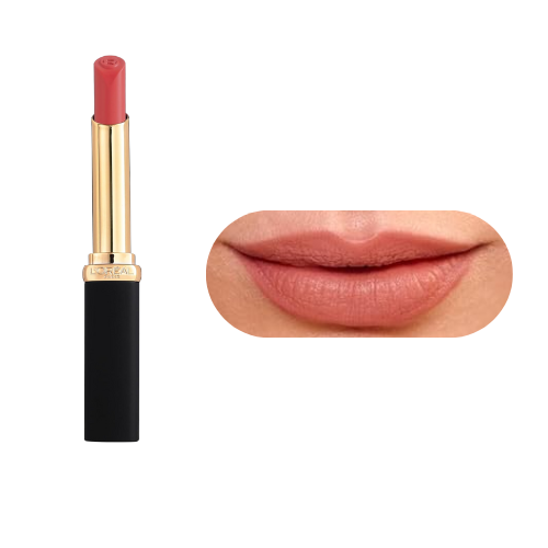 L’Oréal 241 Le Coral Irreverent coral matte lipstick swatch