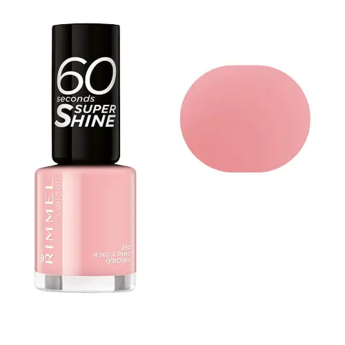 Delicate pastel pink quick-dry nail colour – Rimmel Super Shine feminine manicure