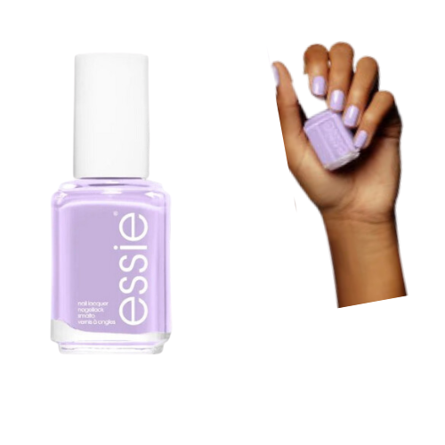 Swatch of Essie 37 Lilacism – pastel lilac on nails
