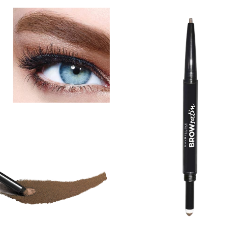 Close-up of Brow Satin Duo in Dark Blonde – pencil and sponge applicator