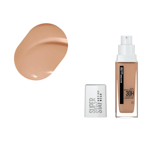 Maybelline Active Wear Foundation 40 Fawn-Shade Close-Up
