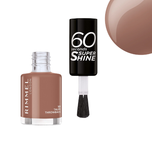 Swatch of Taupe Throw Back – smooth glossy neutral finish