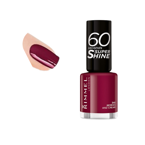 Application of Berries and Cream polish – elegant glossy finish