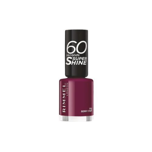 Rimmel Berry Pop nail polish bottle – vibrant berry-pink colour