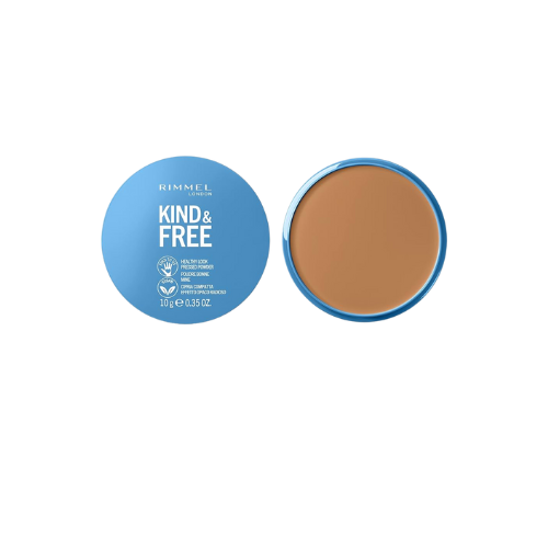 Rimmel Kind & Free Pressed Powder 040 Tan – vegan, talc-free matte face powder