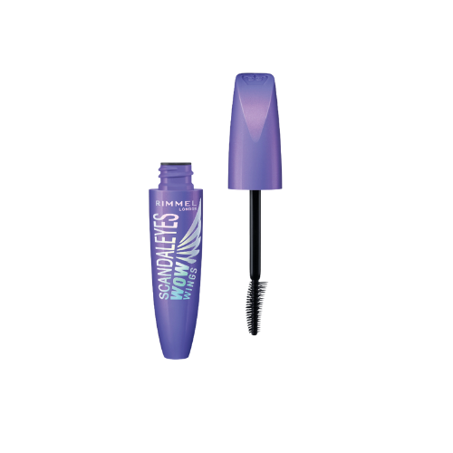 Rimmel Scandaleyes WOW Wings Mascara 001 Black – volumising mascara with dual-wing brush