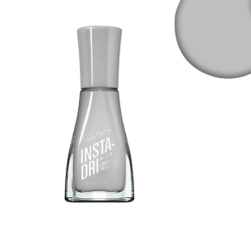 "Sally Hansen Insta-Dri Nail Polish 533 Seize The Grey - Quick-dry trendy grey nail color"