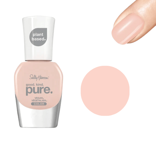 Sally Hansen 130 Romantic Peach vegan nail polish swatch