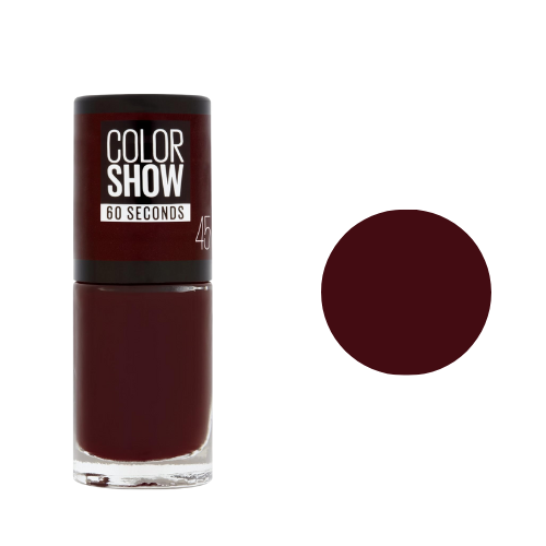 Maybelline 45 Cherry on the Cake cherry red nail polish swatch