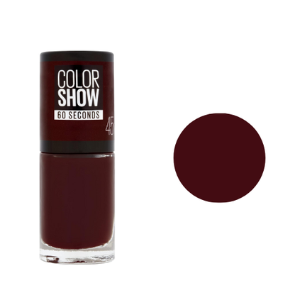 Maybelline 45 Cherry on the Cake cherry red nail polish swatch