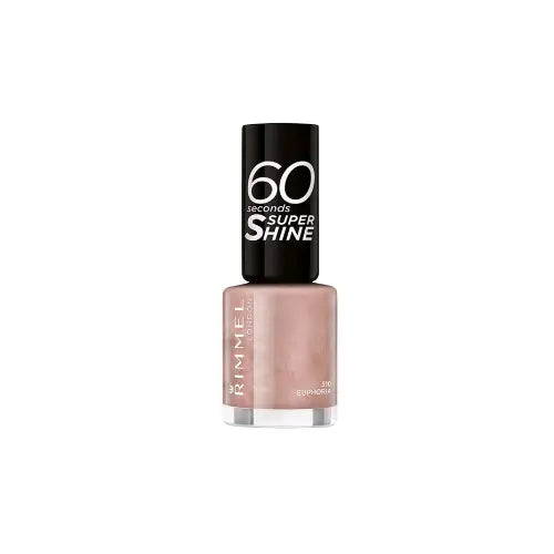 Rimmel 60 Seconds Super Shine Nail Polish 510 Euphoria nude shimmer bottle