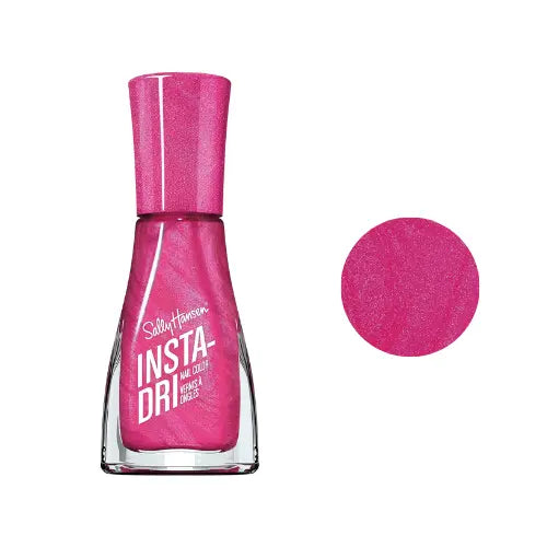 Sally Hansen 303 Flashy Fuschia bright pink nail polish swatch
