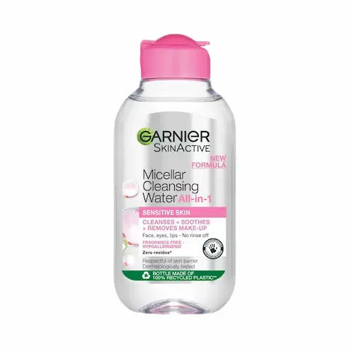 Garnier Skin Active Micellar Cleansing Water 100ml – gentle makeup remover for all skin types

