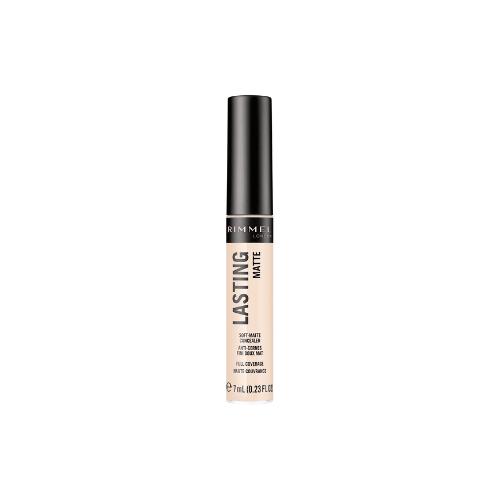 Rimmel Lasting Matte Concealer 025 True Beige tube – front view