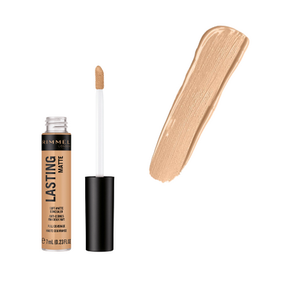 Swatch of 025 True Beige on skin – matte finish coverage