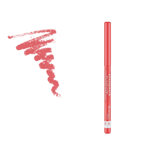 Swatch of Peachy-Beachy liner – soft matte peach tone on skin

