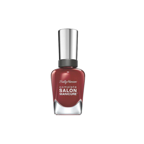 Sally Hansen Complete Salon Manicure Nail Polish 610 Red Zin bottle
