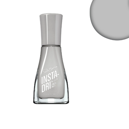 "Sally Hansen Insta-Dri Nail Polish 533 Seize The Grey - Quick-dry trendy grey nail color"
