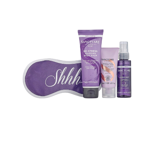 "Sanctuary Spa sleep essentials - Gift set for stress relief and relaxation"
